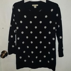 New York and company, polka dot, black and white dots
